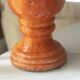 Orange glazed terracotta vase