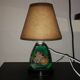 vintage 1960 lamp in lucite - inclusion of dried flowers & edelweiss - retro