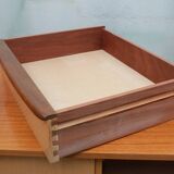 1950s chest of drawers bicolor maple/walnut