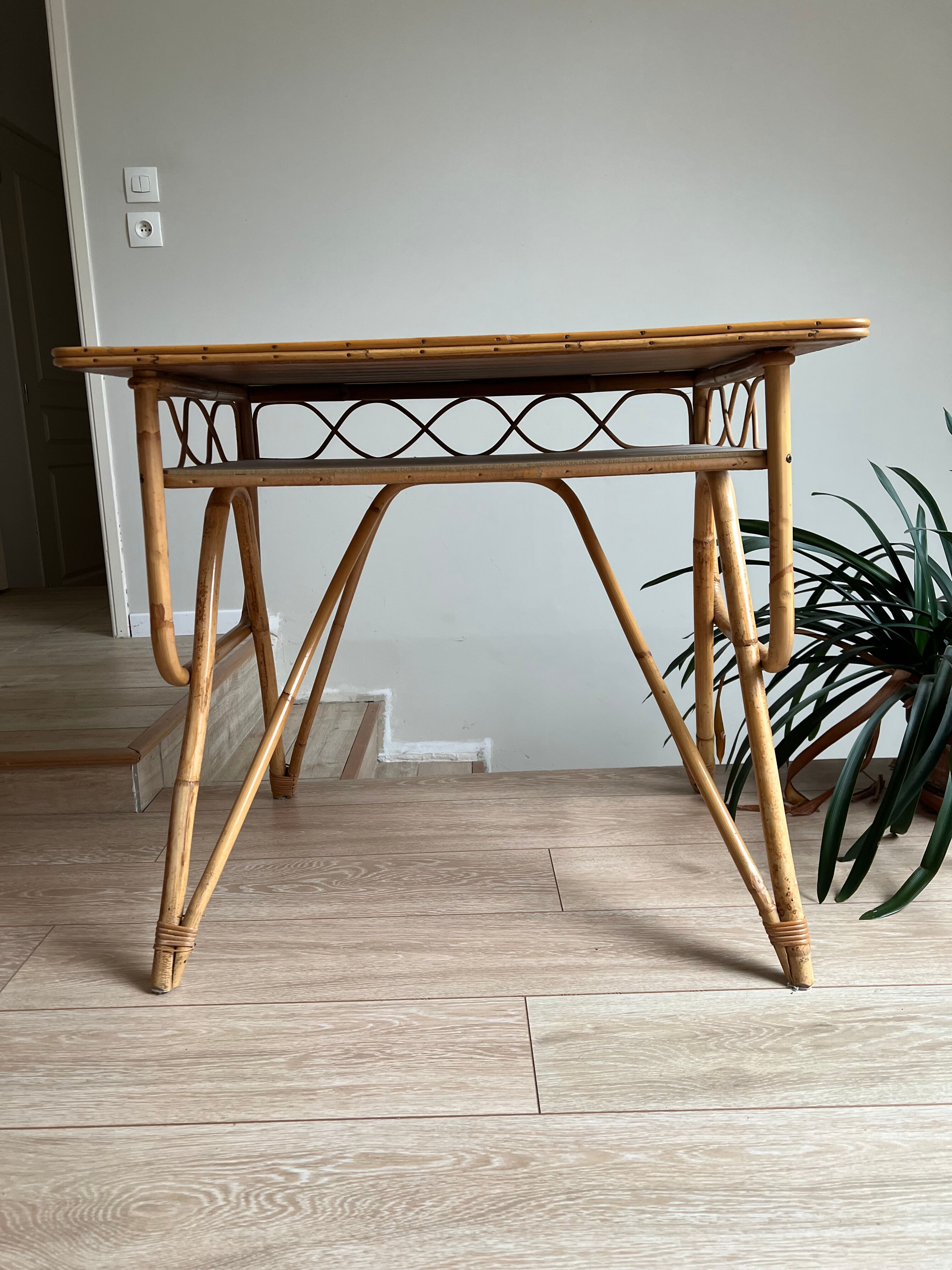 Desk and stool