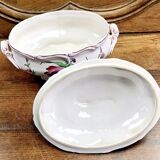 Luneville vegetable soup tureen, street lamp model