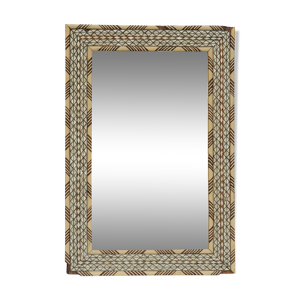 Miroir décor nacre et