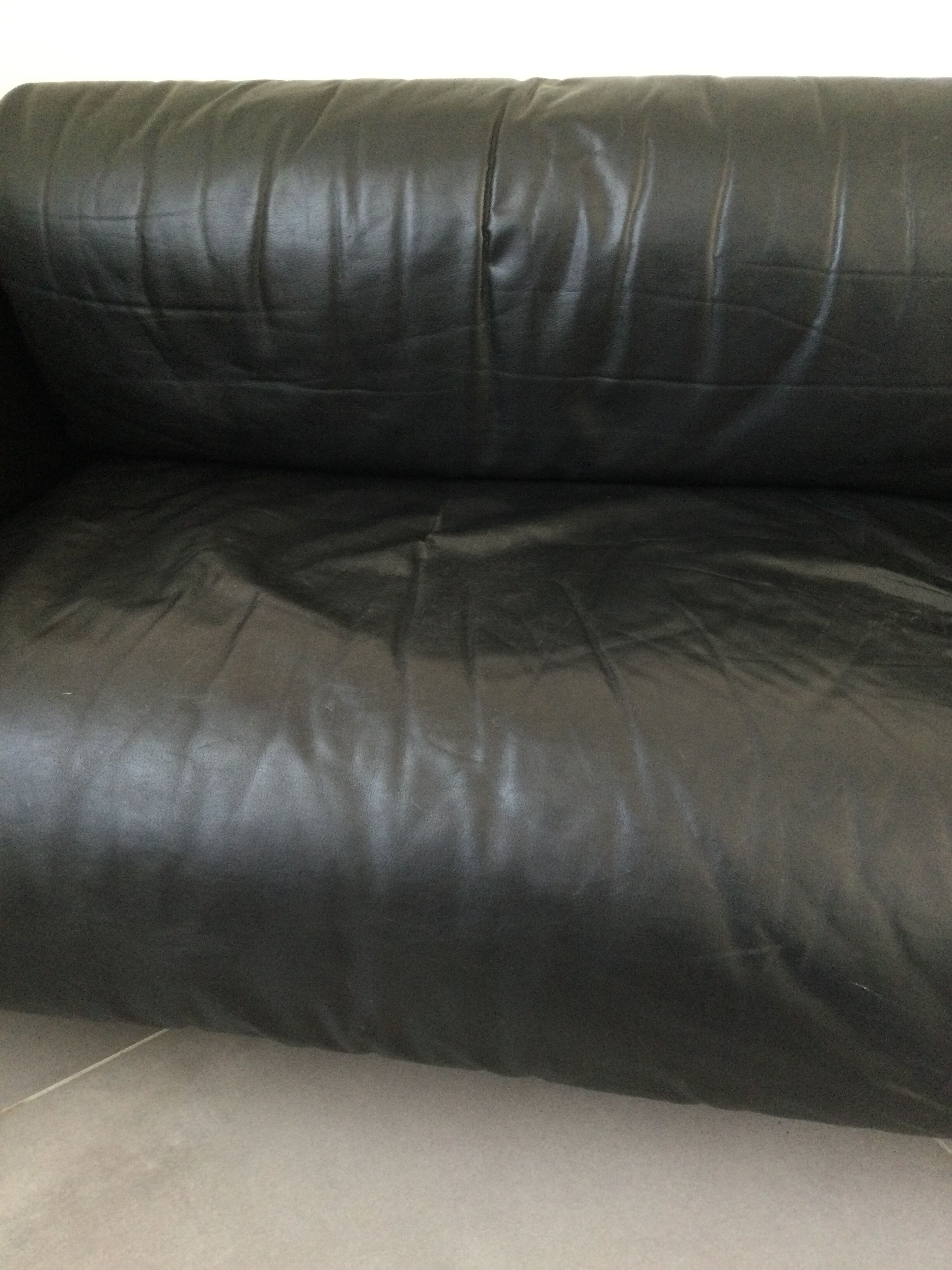 Cini Boeri - Sofa Gradual Lounge Black Leather Knoll/Gavina