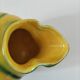 Jug melon in yellow and green majolica