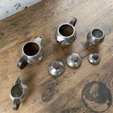 Art Deco pewter teapot set René Delavan