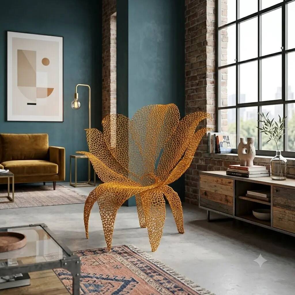 Fiore Lancip armchair, Merletto series, design by Anacleto Spazzapan.