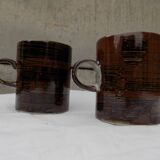 set of 2 stoneware mugs