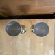 Paire Flûte Champagne Métal Chromé + Doré Vintage #E368