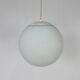 Lampe boule suspendue vintage en verre par hala zeist, 1960s