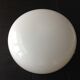 Ceiling light in opaline white vintage 70s half moon