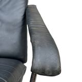 Leather swivel chair, 1970s