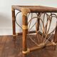Rattan side table