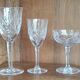 Series of 36 cut crystal/crystal cut glasses from Lorraine