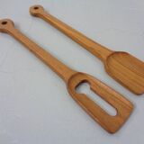 Mid-Century Teak Salad Bowl and Spoons by Richard Nissen for Nissen, 1960s, Set of 3