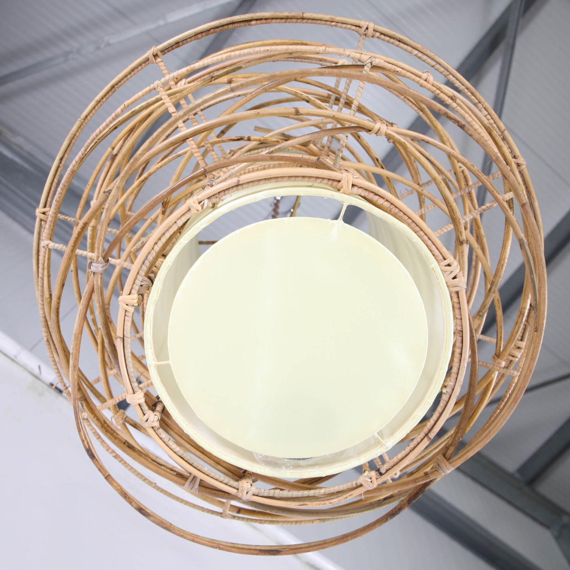 Rattan and fabric suspension