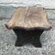 Tabouret marche pieds en bois ancien