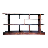 Asymmetrical bookcase 16 compartments rosewood partition