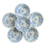 19th century Sarreguemines "Epine" ironstone plates - 6AC