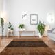 Brown modern Moroccan rug