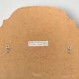 Large vintage triptych mirror in gilded wood, Deknudt - 81 x 100 cm