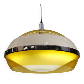 Space age UFO ceiling lamp *** Stilux Milano *** Italy 1970s *** Rare