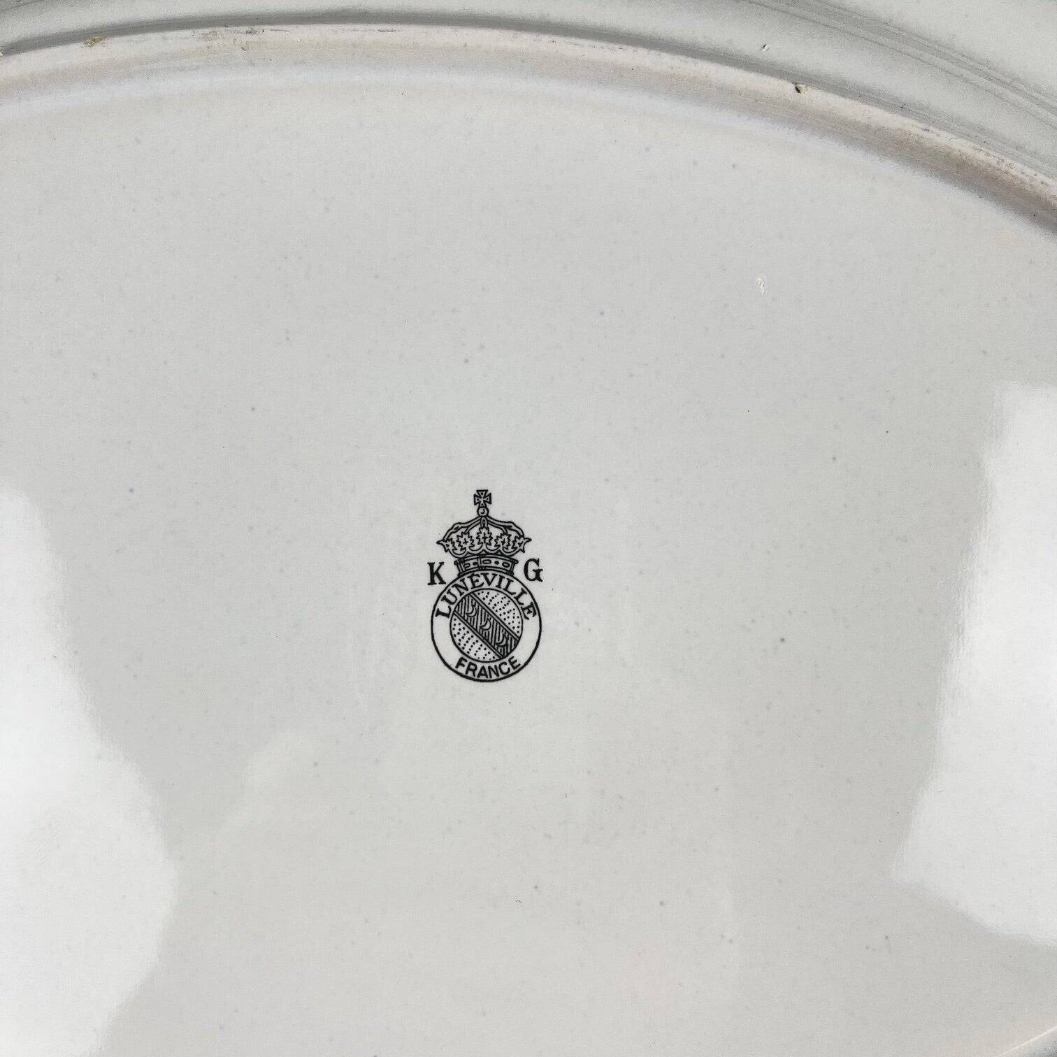 Oval flat plate model Réverbère by KG Lunéville
