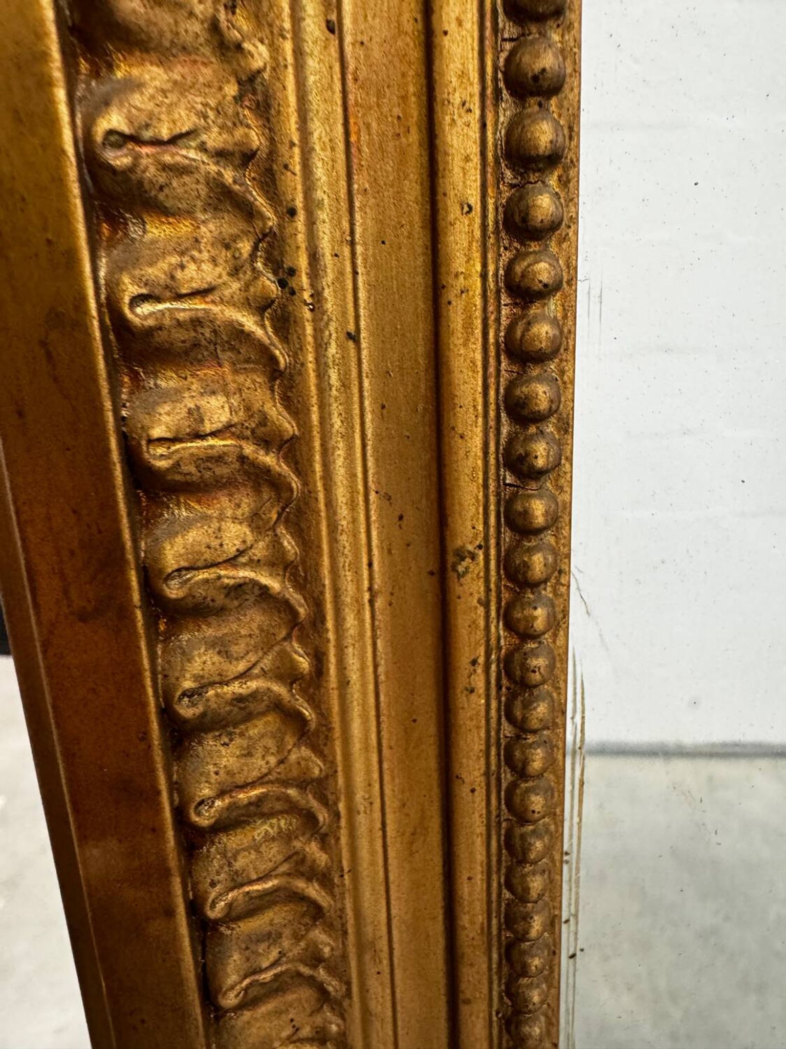Miroir Grand format Louis Philippe bois doré