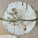 Small side table with an antique finish