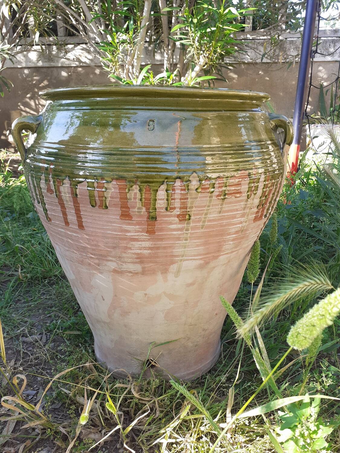 Jar, glazed earthenware pottery