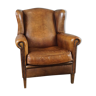 Armchair with sheepskin ears