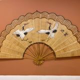 Giant bamboo and cane fan