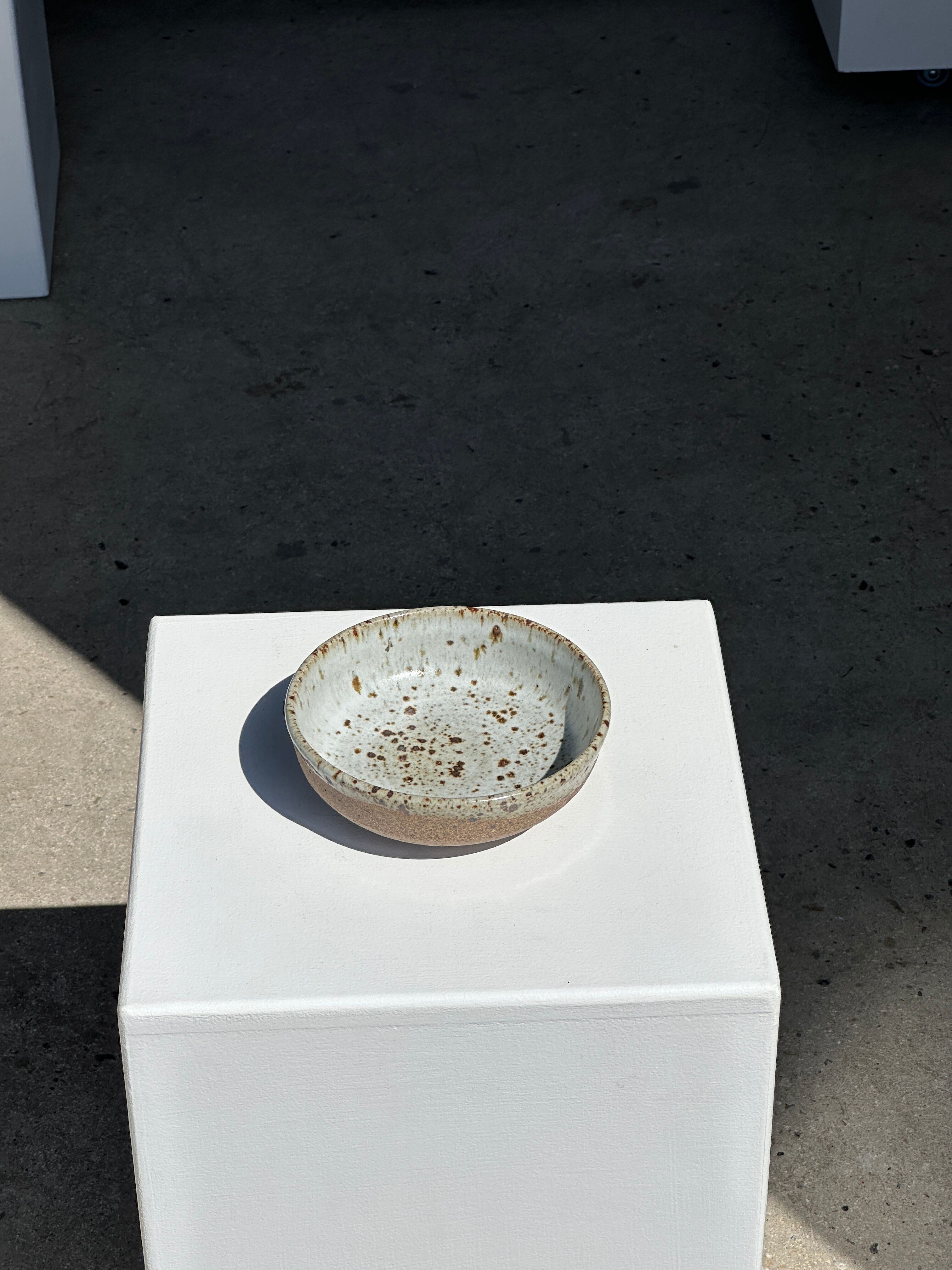 Bol en céramique moucheté et brun mat