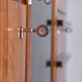 Restored Art Deco Bookcase Sideboard, Walnut, Revived Polish, Czech, 1920s