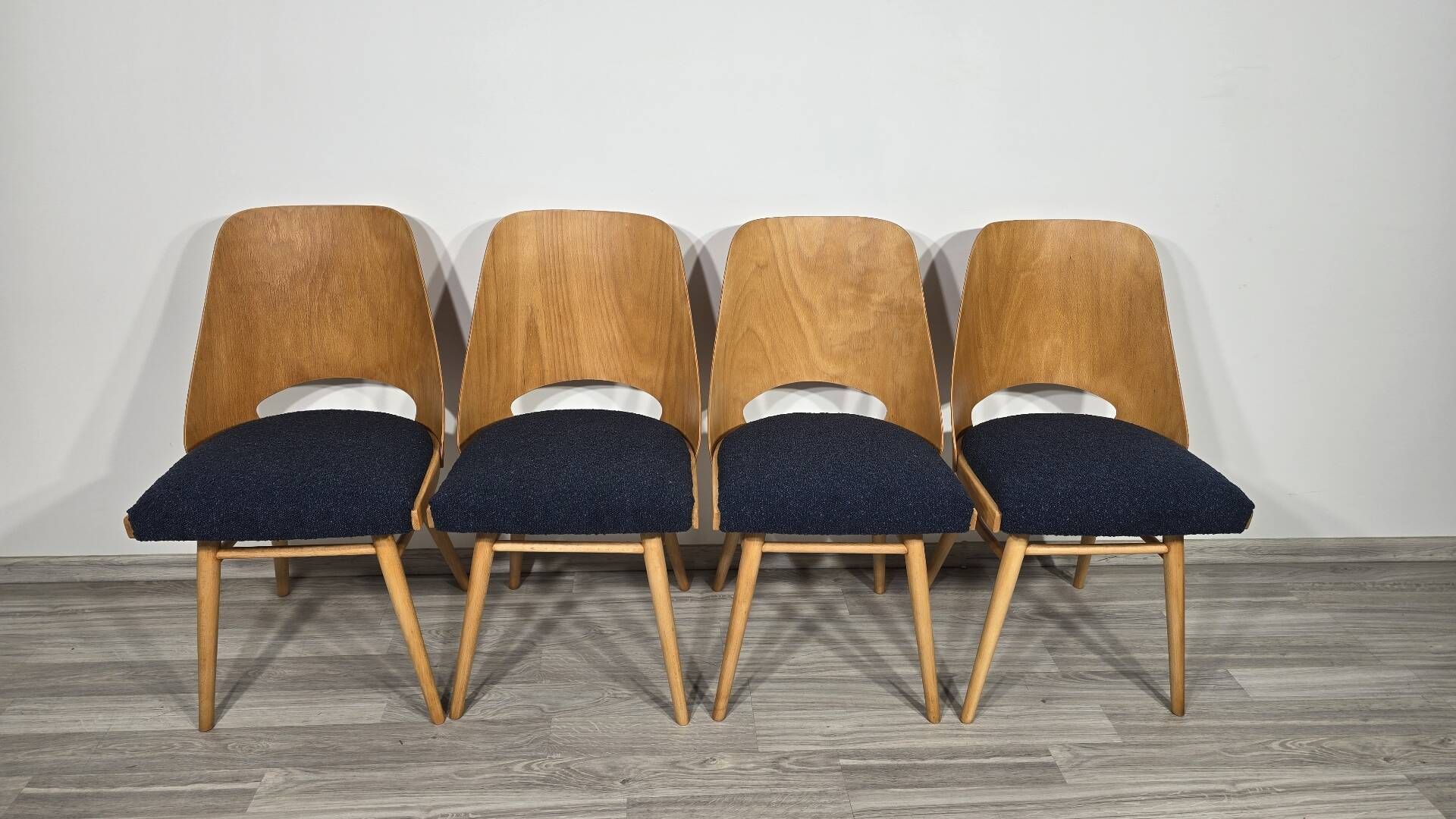 Dining Chairs by Radomir Hoffman for Ton, 1950s, Set of 4