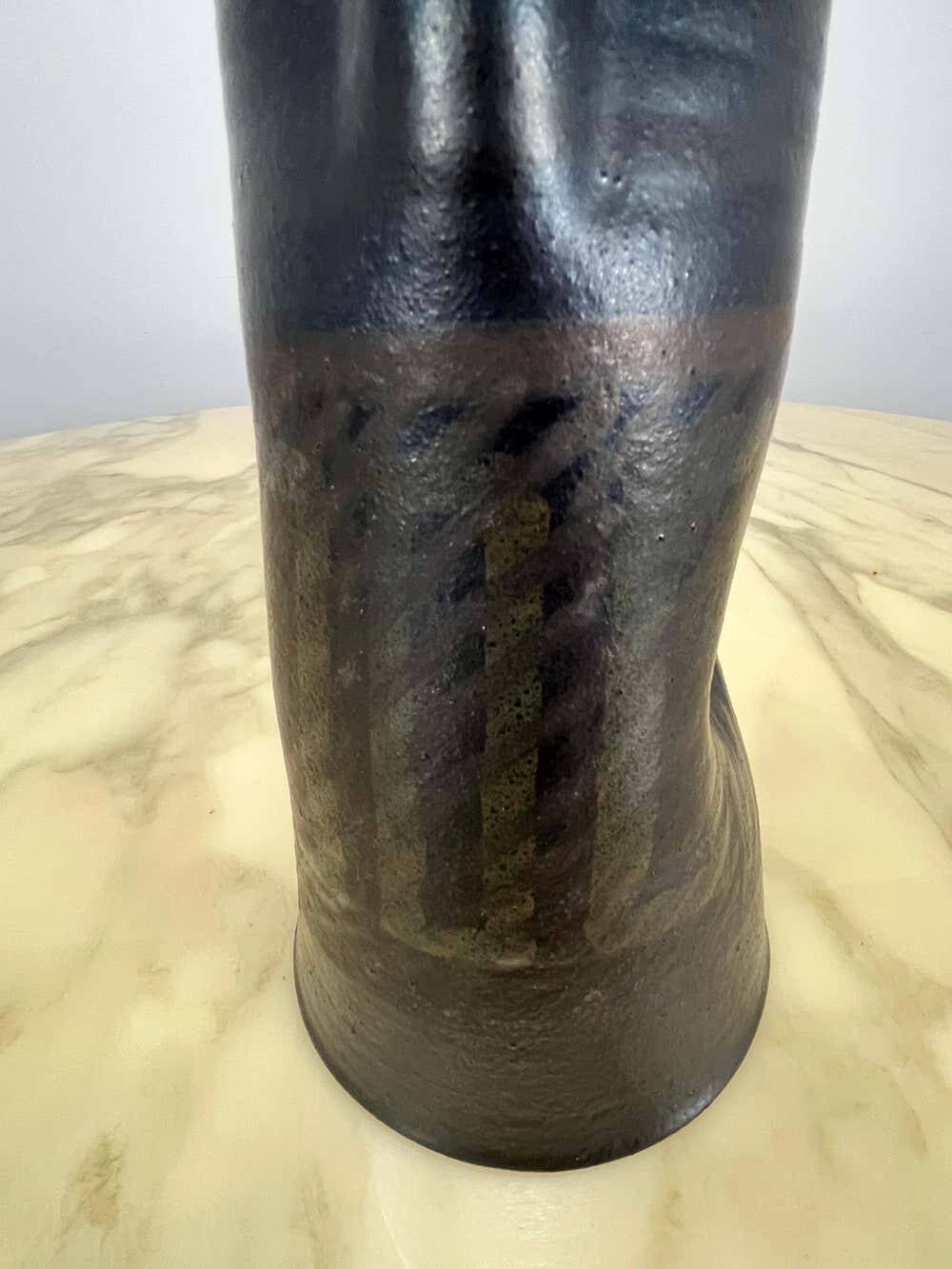 Jug / vase in ceramic by Alessio Tasca, Italy, 1960s