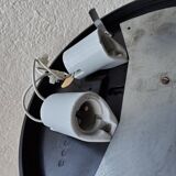 Glass and Bakelite 1960s ceiling lamp