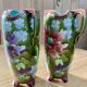 Pair of Art Nouveau Teplitz vases, circa 1900 - Relief earthenware - Amphora style RStK