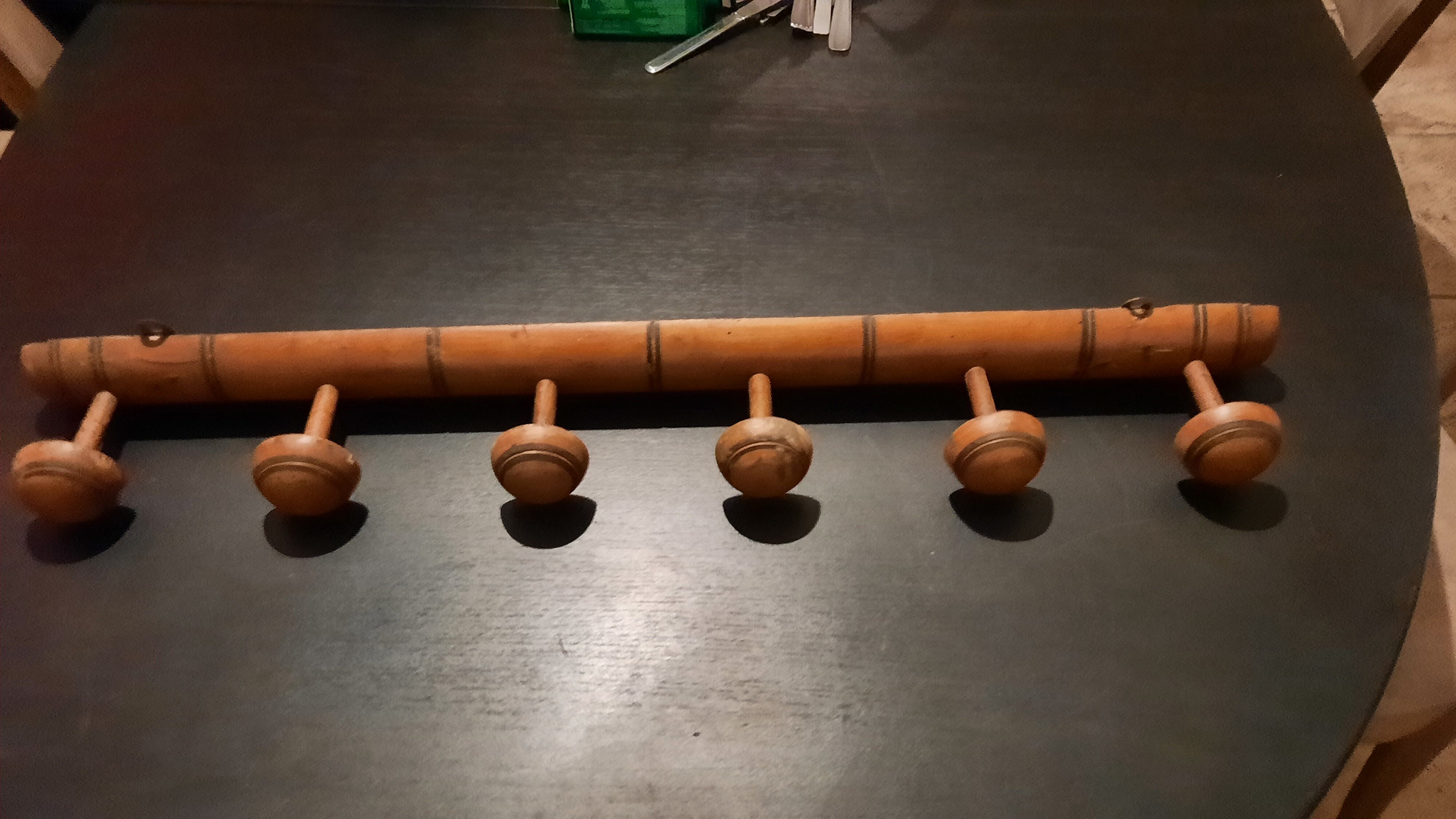 Wall coat rack 6 hooks