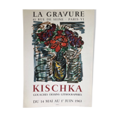 Poster Kischka La Gravure Paris 1963