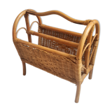 Rattan magazine holder