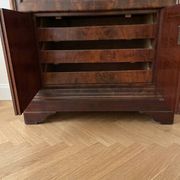 Secrétaire ancien en bois et marbre