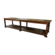 Large solid oak draper's table, 1950s