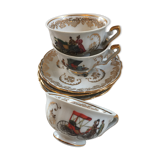 Vintage cups and saucers Berry high porcelain