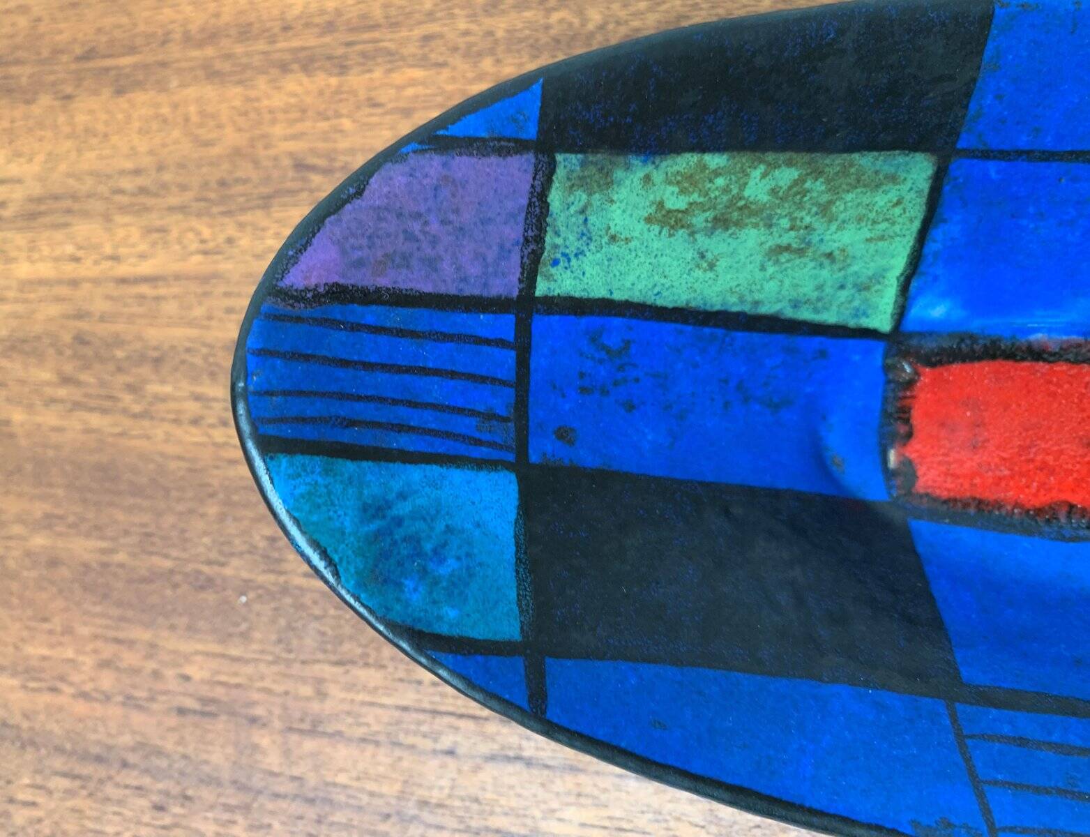 Bowl in West German pottery from the mid-century by Bodo Mans for Bay Keramik, 1960s.