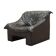Leather armchair, Italian design, 1960s, production: Italy
