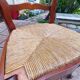 6 cherry wood chairs in Louis XV style
