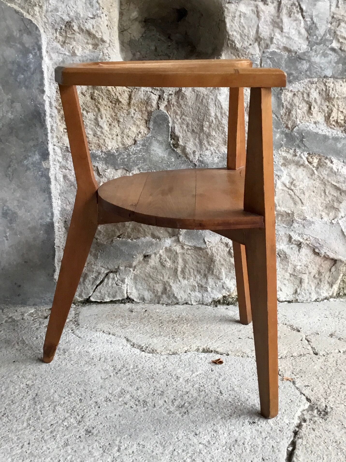 Brutalist tripod armchair - 1950