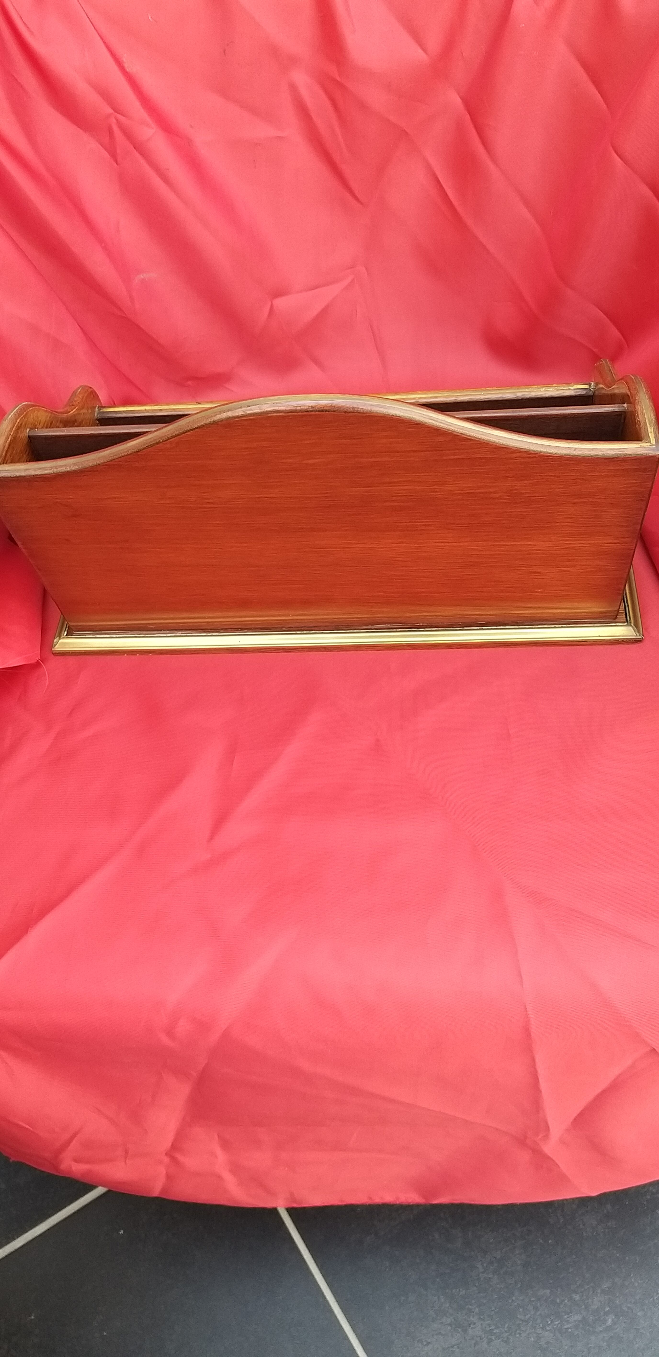 Inlaid office letter holder