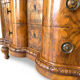 antique walnut serpentine commode