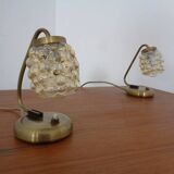 Amber Bubble Table Lamps by Richard Essig for Saku Leuchten, 1960s, Set of 2